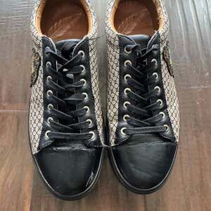 River Island Monogram Men's Low Top Lace Up Smart Trainers